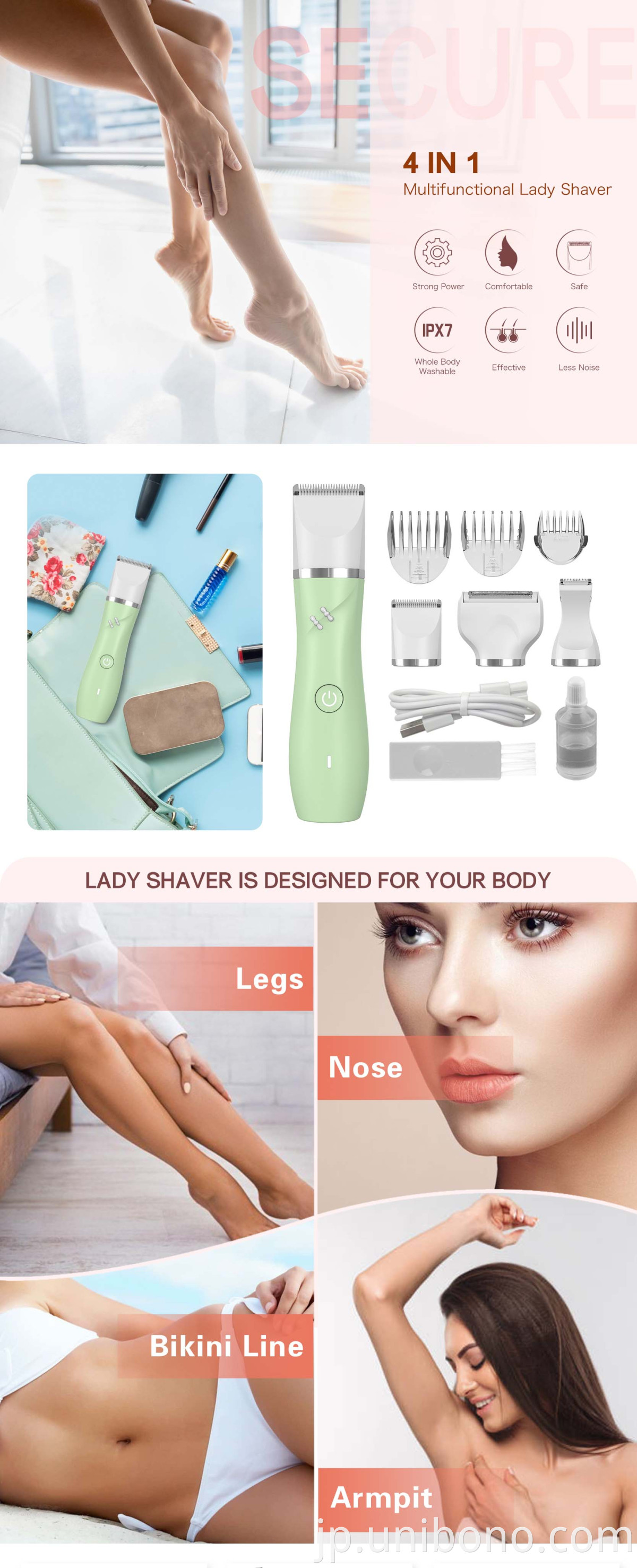 Lady Shaver For Intimate Areas